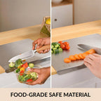 1mm thick stainless steel chopping board for versatile kitchen tasks