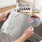 Heavy-duty stainless steel chopping board in kitchen setting