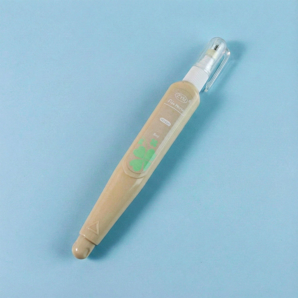 Compact glue and correction pen set for daily stationery needs and crafting