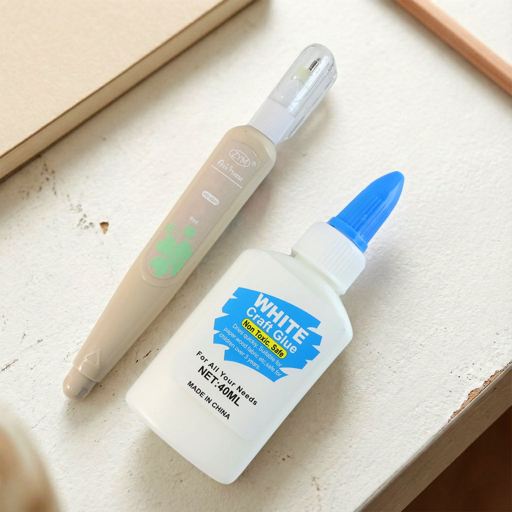 Easy apply glue pen from the multipurpose craft glue and correction combo