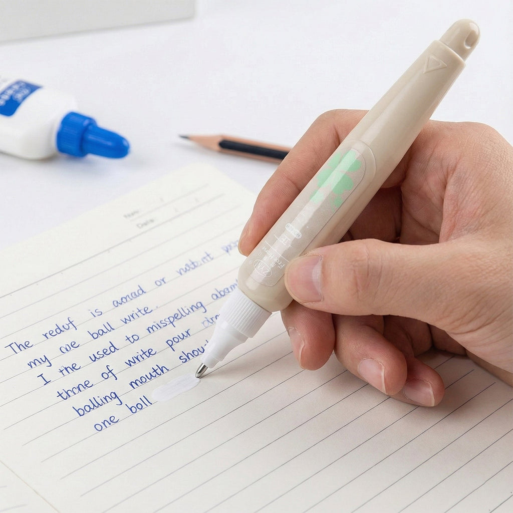 Essential office stationery set including multipurpose craft glue and correction pen