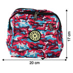 Size comparison of stylish multi-purpose waist bag with adjustable strap