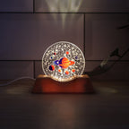 Creative visualization lamp featuring LED illuminated acrylic panel