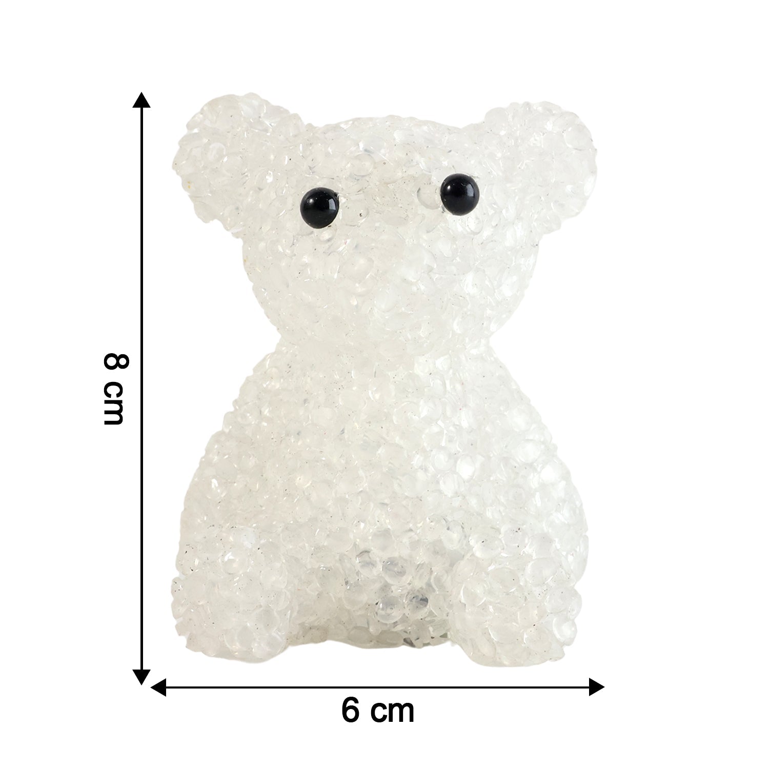 Crystal-style decorative bear night lamp glowing with ambient light