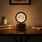 Side angle of Mahadev 3D crystal ball LED night light