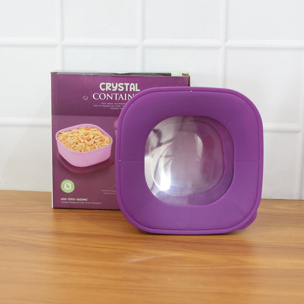 Multi-capacity food storage containers for pantry and fridge use