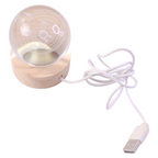 Compact 3D illusion night light creating elegant mood lighting