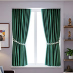 Stylish beaded curtain tieback for living room windows