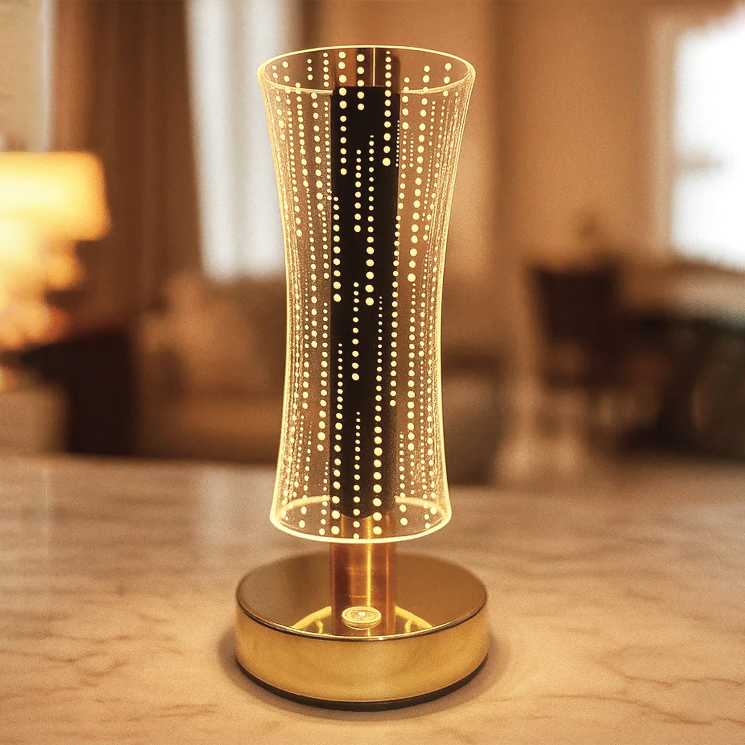 Decorative crystal table lamp ideal for home decor and ambient lighting