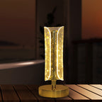 LED crystal table lamp ideal for bedroom and living room ambient lighting