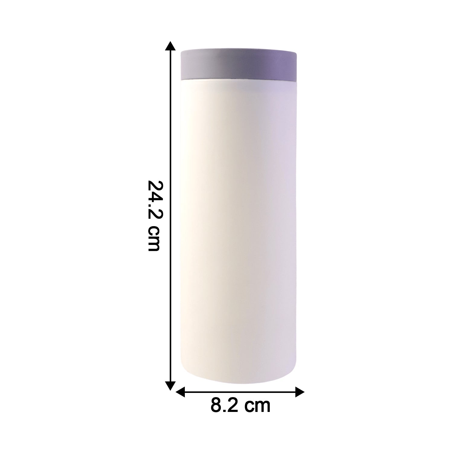 Side view of wall-mounted cup dispenser