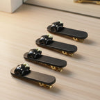Detail of the matte finish texture on cat hair clip