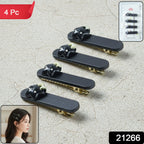 Set of 4 cute cat hair clips with premium matte finish