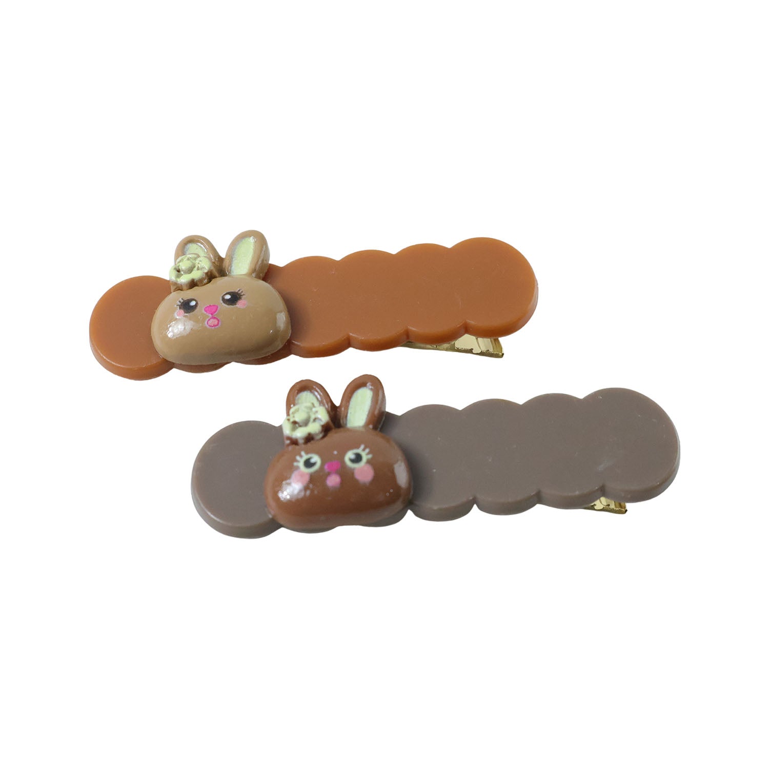 Kids cute bunny themed hair clips for daily styling