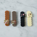 Decorative animal design snap hair pins for girls and women