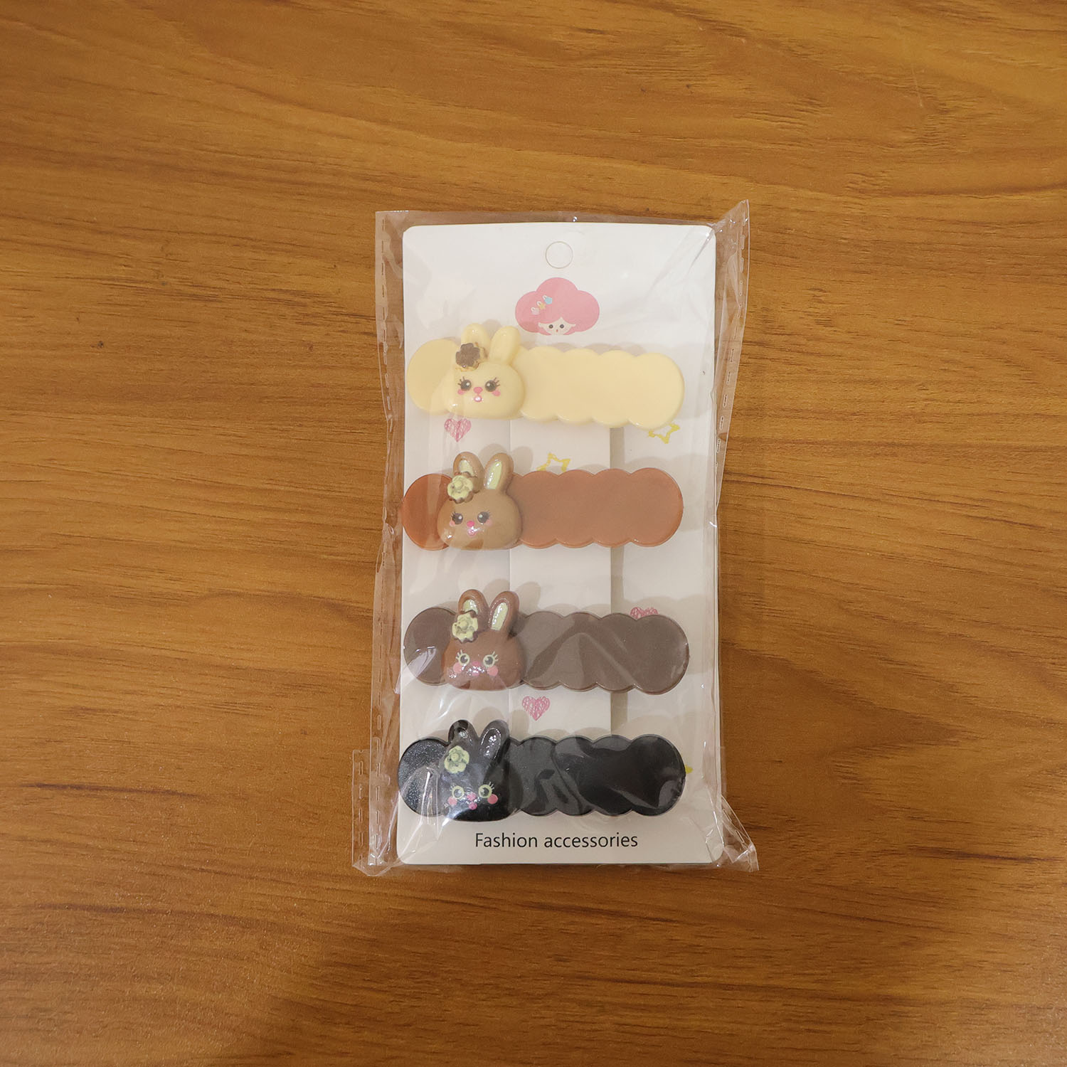 Trendy rabbit cartoon decorative snap hair clips