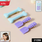 Close-up of cute cartoon hair clips ideal for daily hair styling