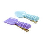 Mix color hair accessories featuring novelty kitchen utensil designs