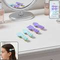 Spoon and spatula shaped decorative hair clip set for girls