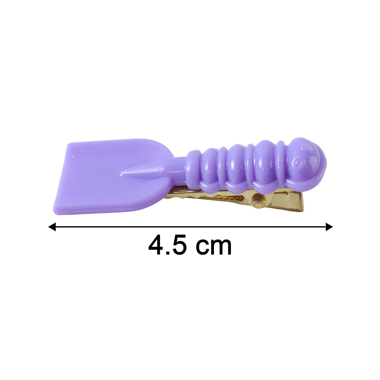 Measurement chart for spoon and spatula hair clip set dimensions