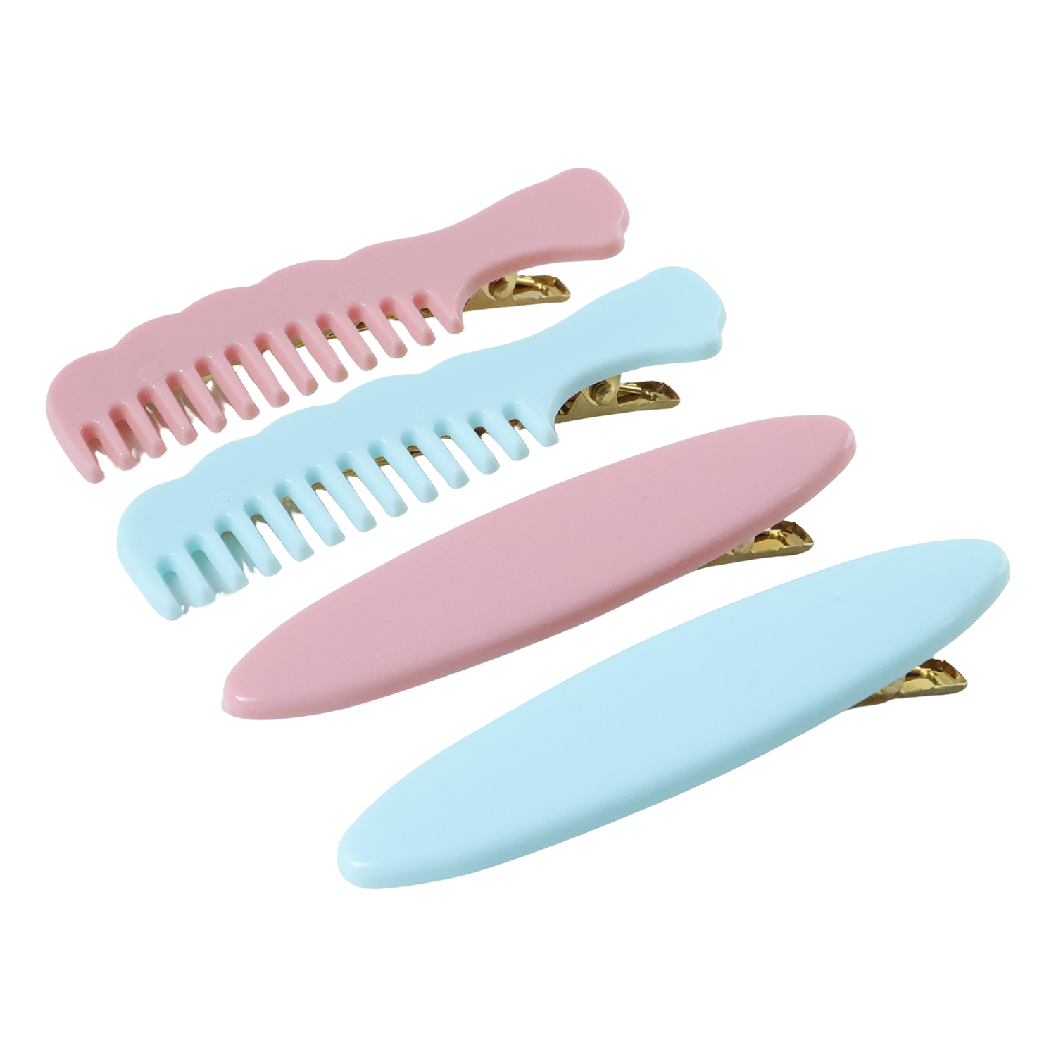 Combo pack of pastel comb hair clips ideal for women and girls