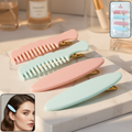 Set of 4 pastel comb hair clips in soft shades for daily styling