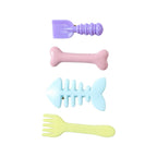Novelty kids hair accessory set with colorful food-shaped clips