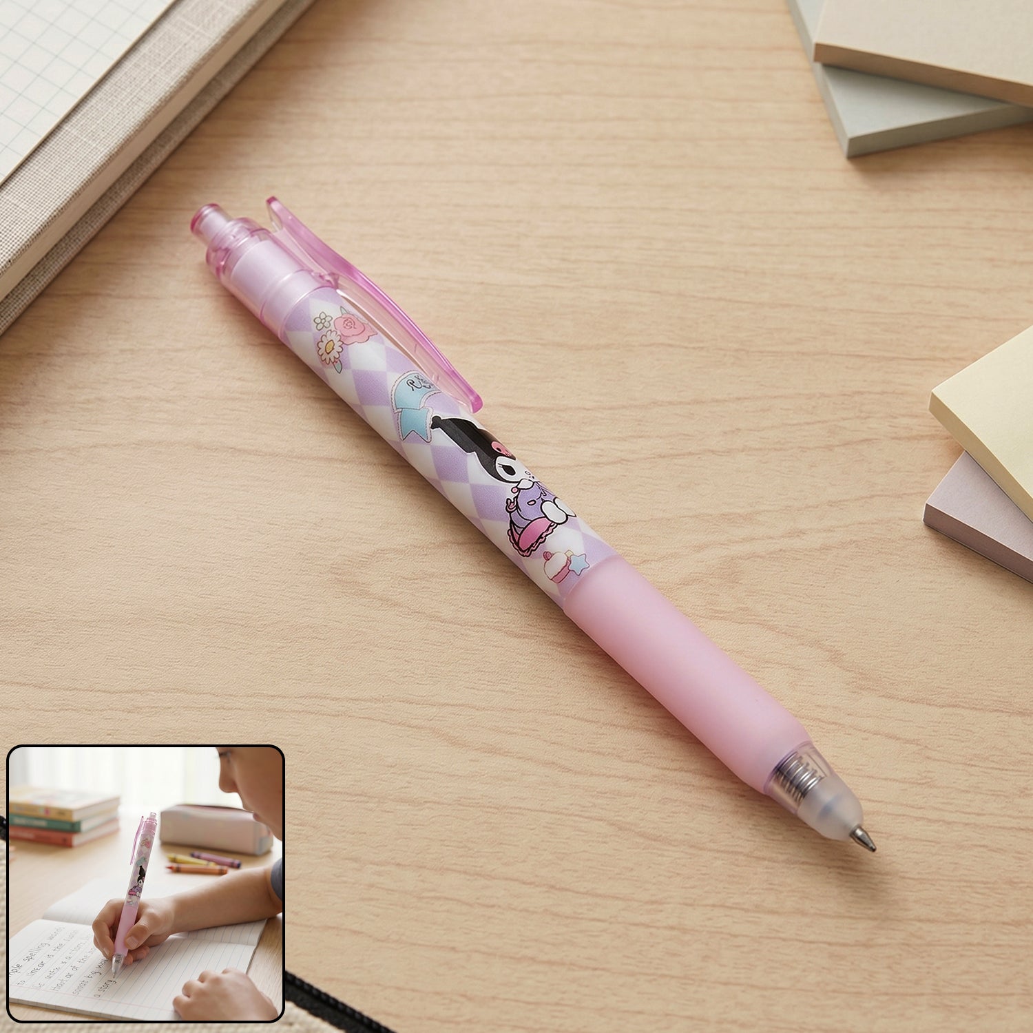 Fun typing gel pen for kids, colorful and easy to erase