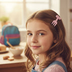 Mini pastel hair barrettes with fork design for styling fringes