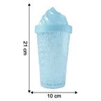 Size reference image of 500ML reusable tumbler sipper bottle