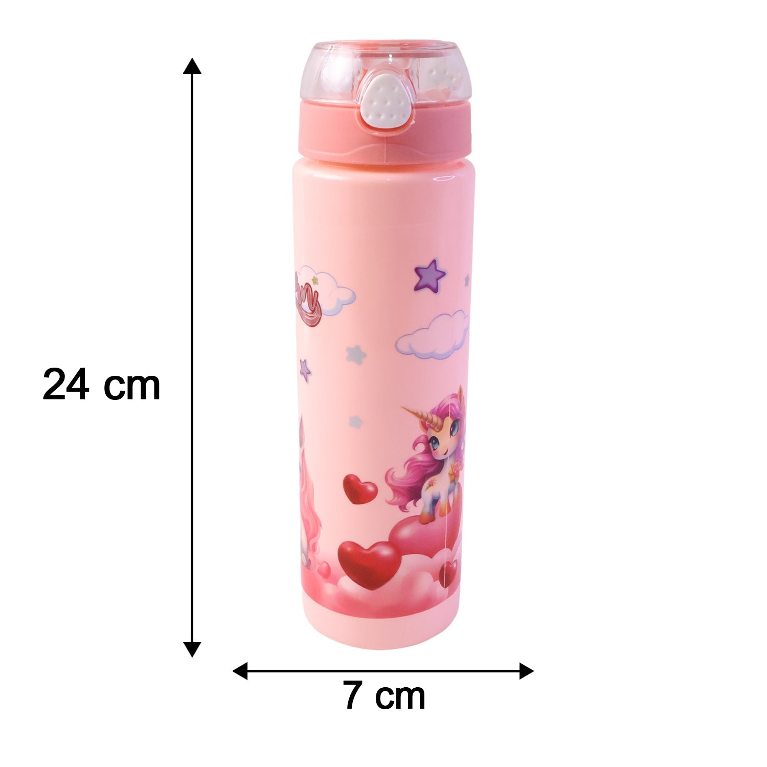 BPA-free lightweight kids water bottle with princess print