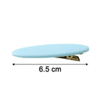 size guide for cartoon style hair clip set measuring 14 cm by 9 cm