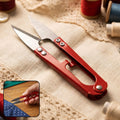 Thread cutter snip scissors with sharp pointed blades for sewing precision