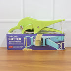 Freshly chopped vegetables prepared using the Quickslice Vegetable Cutter, ready for cooking.
