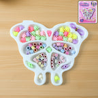Jewellery making kit with butterfly organizer tray and assorted beads