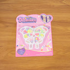 DIY bracelet and necklace making kit with various shaped beads