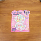 Lifestyle image showing children creating bracelets with DIY jewellery kit