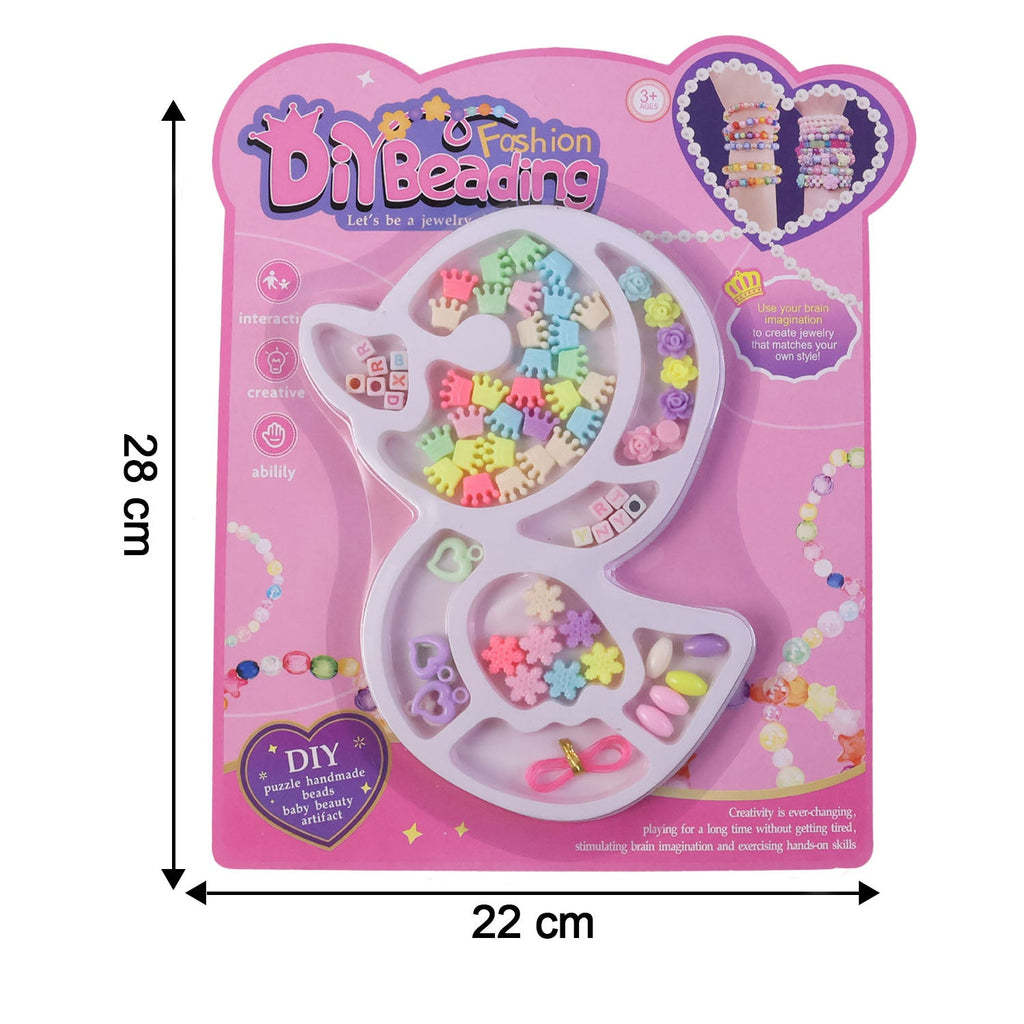 Dimension chart image for DIY jewellery making kit showing size details