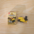 Durable plastic bulldozer sharpener toy for kids' stationery