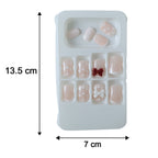 Size chart displaying various sizes of the press-on nail tips for perfect fitting.