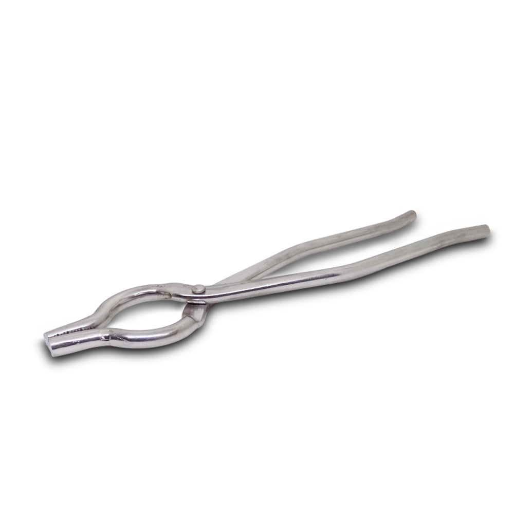 Ergonomic design of CookAura stainless steel tongs for comfortable grip.