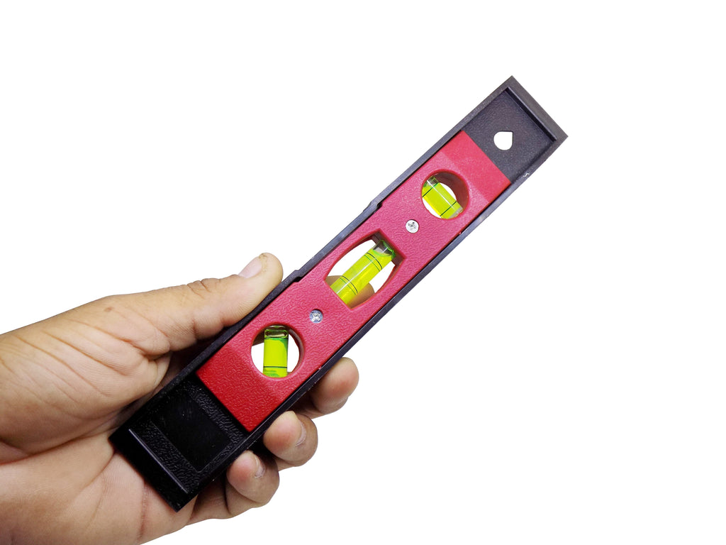 Durable ABS plastic shell of the torpedo level ruler.