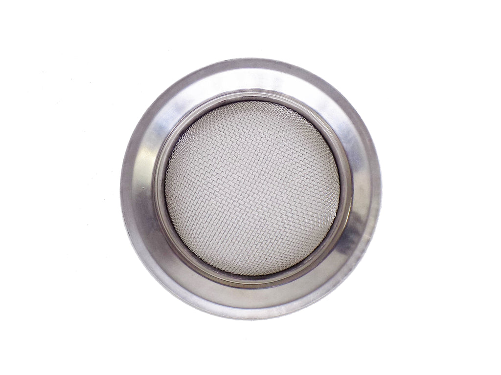 Side angle view of the durable stainless steel sink accessory.