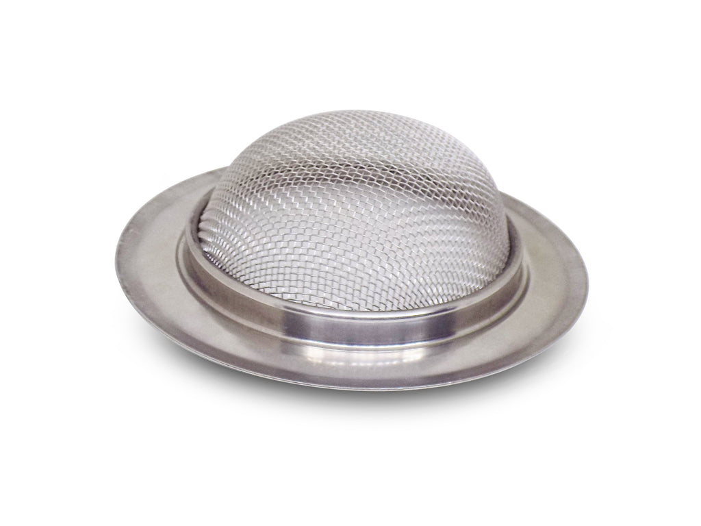 Another perspective of the easy-to-clean sink mesh strainer.