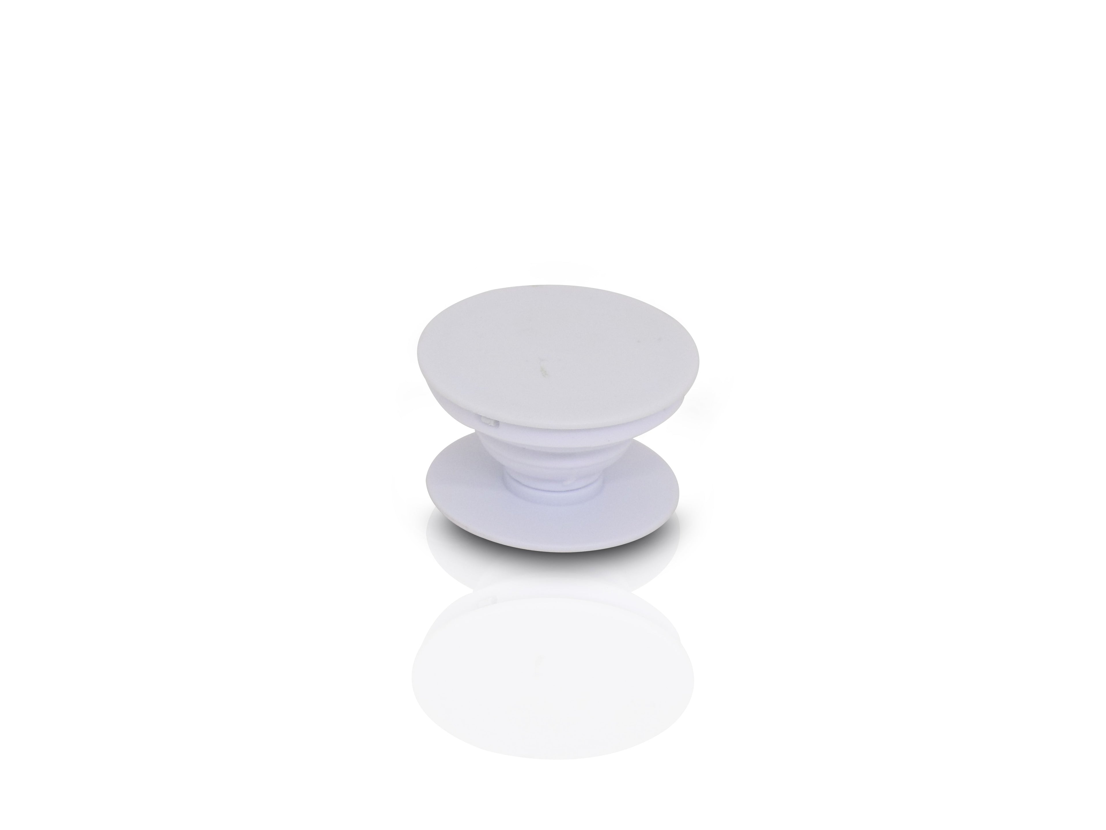 Ergonomic mobile phone grip holder designed for comfortable one-hand phone use.