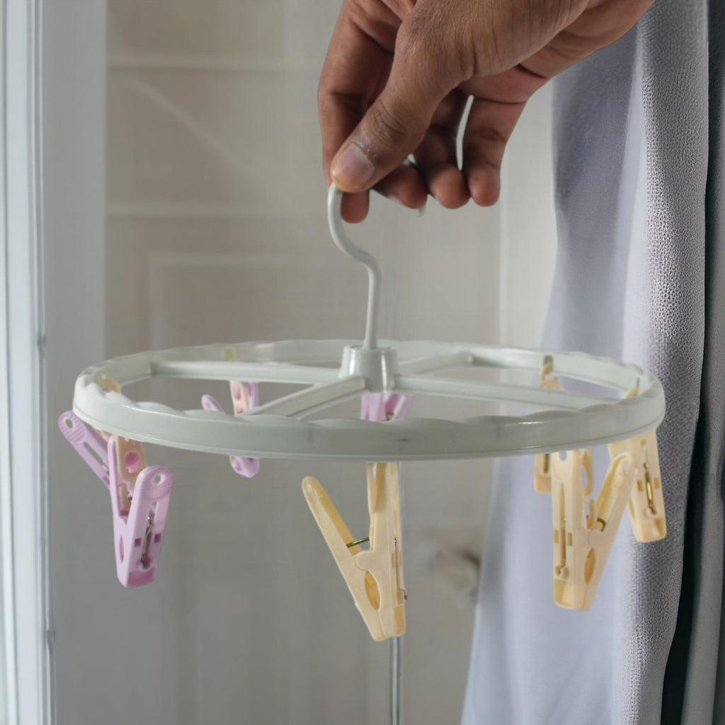 Drying rack hanging baby clothes and towels for fast drying