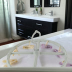Compact hanging drying rack with multiple clothespin clips