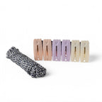 Complete cloth drying rope set ready for hanging laundry