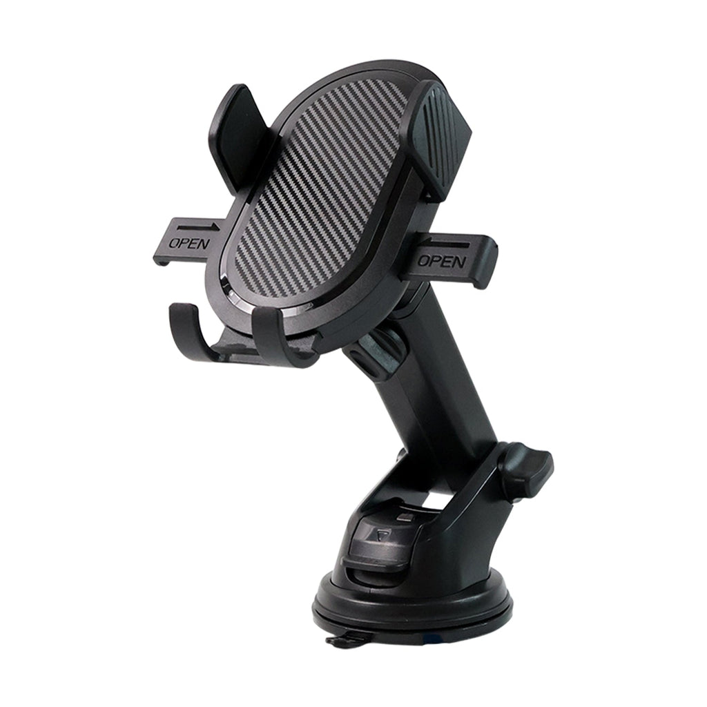 Car mount designed for smartphones with secure suction attachment