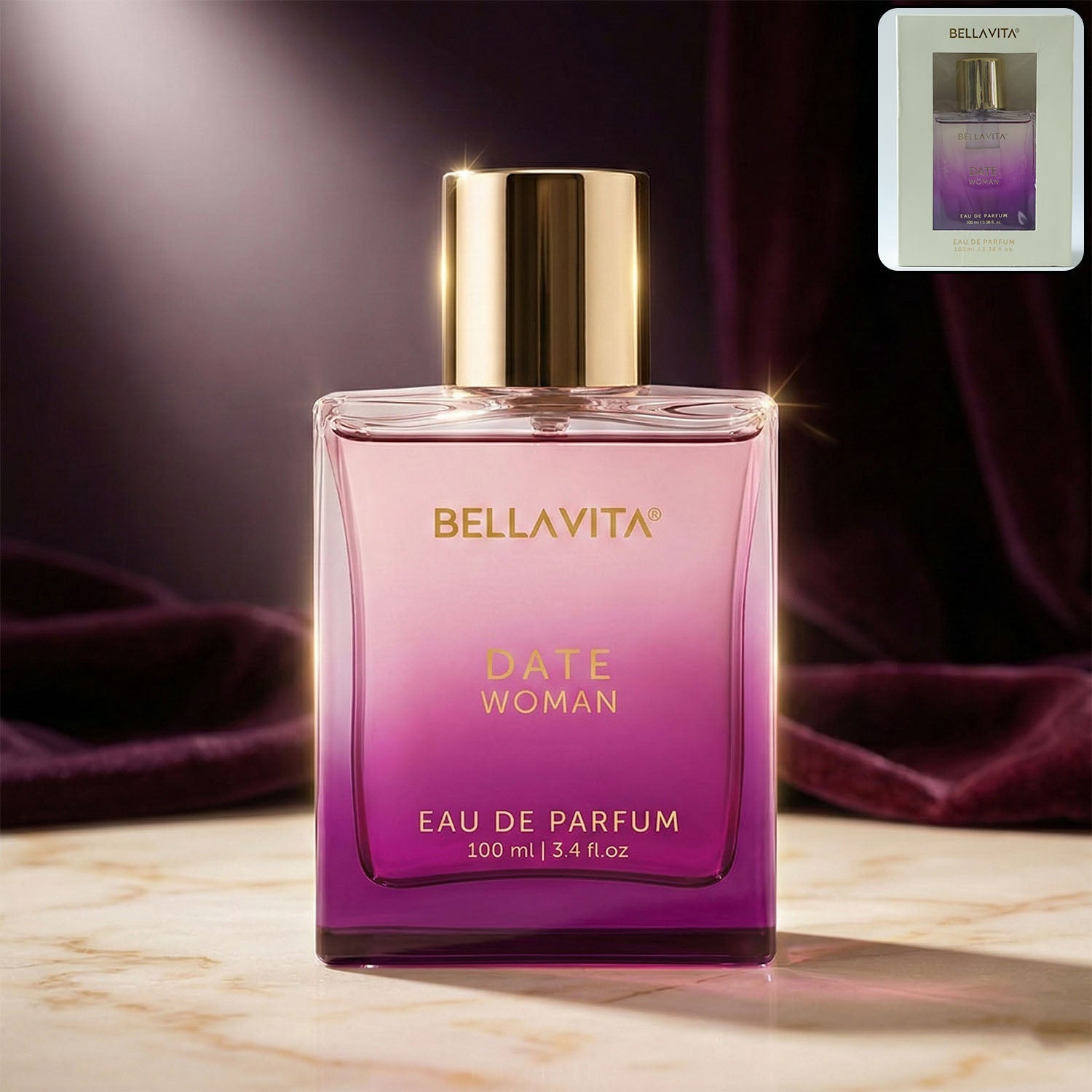 Women Perfume in elegant bottle, Bellavita Date Woman Eau De Parfum